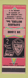 Matchbook Cover - Caprario Motors DeSoto Plymouth Union NJ