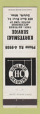 Matchbook Cover - Sinclair oil gas Kortesmaki Duluth MN