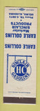 Matchbook Cover - Sinclair oil gas Earle Collins Selma AL