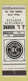 Matchbook Cover - Sinclair oil gas JL Horne Tunnel Hill GA WEAR