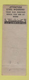 Matchbook Cover - Sinclair oil gas Dolyk Lorain OH Firestone Battery
