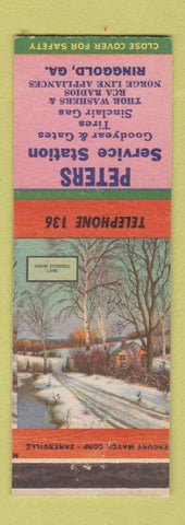 Matchbook Cover - Sinclair oil gas Peters Ringgold GA Goodyear Tires