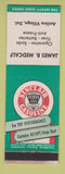 Matchbook Cover - Sinclair oil gas James B Medcalf Aniline Village DE
