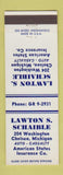 Matchbook Cover - Lawton Schaible Insurance Chelsea MI