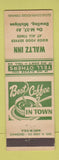 Matchbook Cover - Waltz Inn Dowling MI