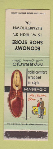Matchbook Cover - Massagic Shoes Elizabethtown PA WEAR