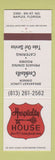 Matchbook Cover - Hospitality House Naples FL