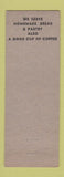 Matchbook Cover - Oakwood Grill Melvindale MI MISCUT