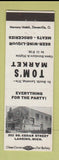 Matchbook Cover - Tom's Market Lansing MI