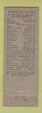 Matchbook Cover - Warm Friend Tavern Holland MI windmill