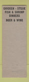 Matchbook Cover - Westgate Tavern Lansing MI