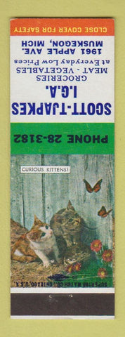 Matchbook Cover - Scott Tjapkes IGA Grocery Muskegon MI