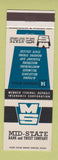 Matchbook Cover - Mid State Bank and Trust Altoona Bellefonte Milesburg PA