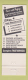 Matchbook Cover - Mid State Bank and Trust Altoona Bellefonte Milesburg PA