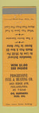 Matchbook Cover - Progressive Fuel and Heating Philadelphia PA