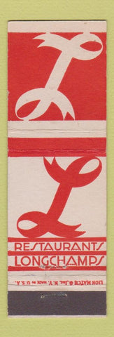 Matchbook Cover - Longchamps Restaurant New York City