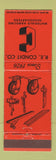 Matchbook Cover - RE Condit Materials Handling Dayton Cincinnati Columbus OH