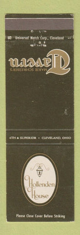 Matchbook Cover - Hollenden House Cleveland OH Marie Schreiber's Tavern