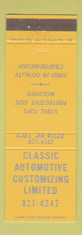 Matchbook Cover - Classic Automotive Customizing