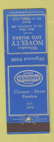 Matchbook Cover - Novelty Dy Works Milwaukee WI