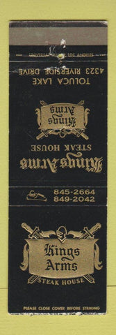 Matchbook Cover - Kings Arms Steak House Toluca Lake CA
