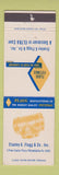 Matchbook Cover - Stanley Flagg Fittings Philadelphia PA
