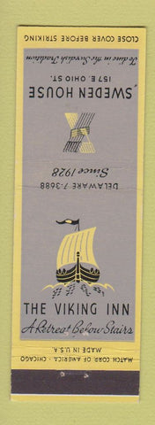 Matchbook Cover - Sweden House Viking Inn Chicago IL