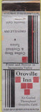 Matchbook Cover - Oroville Inn CA wear