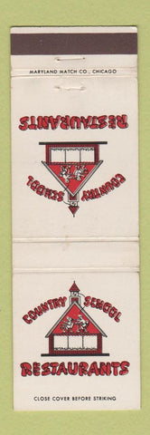 Matchbook Cover - Country School Restaurants Fried Chicken WEAR