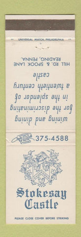 Matchbook Cover - Stokesay Castle Reading PA WEAR