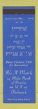 Matchbook Cover - Palmer's Pontiac MI