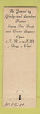 Matchbook Cover - Palmer's Pontiac MI