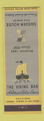 Matchbook Cover - Sweden House Viking Inn Chicago IL