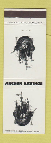 Matchbook Cover - Anchor Savings Madison Monroe Platteville Sun Prairie WI