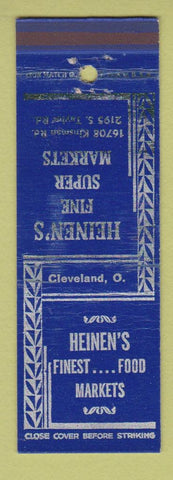 Matchbook Cover - Heinen's Grocery Food Markets Cleveland OH