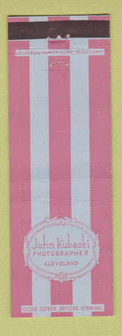 Matchbook Cover - John Kubacki Photographer Cleveland OH