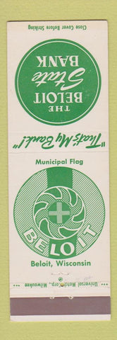 Matchbook Cover - Beloit State Bank WI
