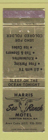 Matchbook Cover - Harris Sea Ranch Motel Hampton Beach NH