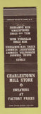 Matchbook Cover - Charlestown Mill Store Sweaters Barre Bennington Middlebury VT