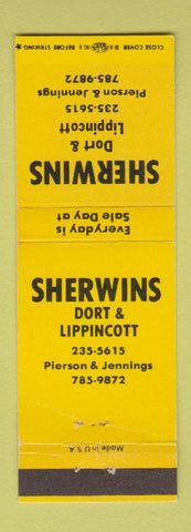 Matchbook Cover - Sherwins Flint MI