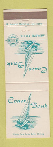Matchbook Cover - Coast Bank Long Beach Garden Grove CA