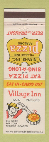 Matchbook Cover - Village Inn Pizza Webster Houston TX