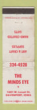 Matchbook Cover - The Minds Eye Davenport IA Art Craft Supply WORN