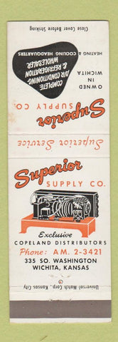 Matchbook Cover - Superior Supply Heating Cooling Wichita KS