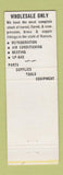 Matchbook Cover - Superior Supply Heating Cooling Wichita KS