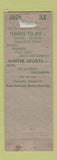 Matchbook Cover - Jackson Hole Lodge Cabins WY WORN