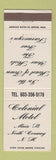 Matchbook Cover - Colonial Motel North Conway NH WEAR
