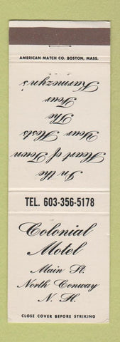 Matchbook Cover - Colonial Motel North Conway NH WEAR