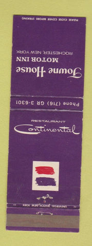 Matchbook Cover - Towne House Motor Inn Rochester NY WEAR