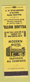 Matchbook Cover - Village Motel Keeseville NY